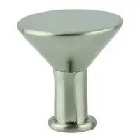 D. Lawless Hardware Flat Top 13/16" Brushed Nickel Mounting Base for Knob and Pull Making