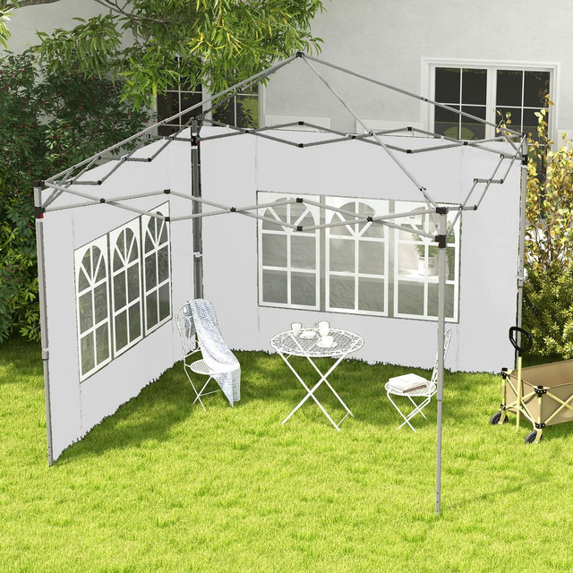 Canopy Sidewalls 116.1" W x 76.8" H (295 x 195 cm) White in Patio & Garden Furniture