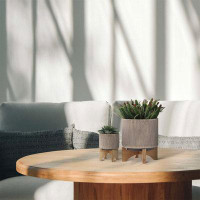 Ebern Designs Breshaun 2-Piece Ceramic Pot Planter Set