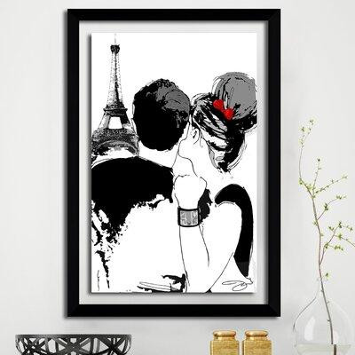 Made in Canada - House of Hampton 'See Paris in Grey' Framed Print in Arts & Collectibles