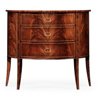 Jonathan Charles Fine Furniture Clean & Classic 3 Drawer Half Circle Accent Chest