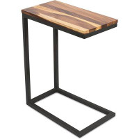 Better Homes & Gardens Home Acacia Wood TV Tray C Shaped Side Table - End Table
