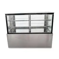 Brand New  2 Tier 59 Refrigerated Flat Glass Pastry Display Case