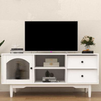 Ebern Designs White TV Stand Table