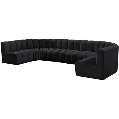 Meridian Furniture USA Arc Velvet Modular Sofa in Couches & Futons