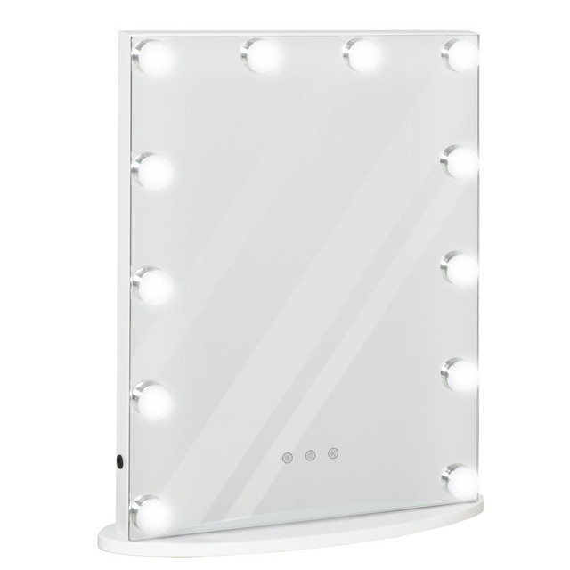 Makeup mirror 16.25" x 5.25" x 20" White in Home Décor & Accents - Image 2