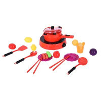 jwu9 Children''s Kettle Induction Cooker Set (With Light And Music) Play Food Toy Set
