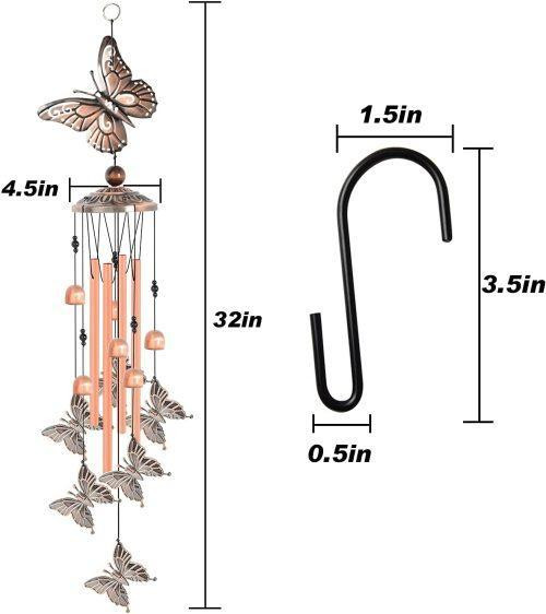 NEW GARDEN BUTTERFLY METAL WIND CHIMES S3122 in Other in Alberta