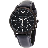 Emporio Armani Men's Emporio Leather Watch, AR2481