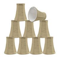 August Grove 5" H Fabric Bell Lamp Shade ( Clip On ) in Oatmeal