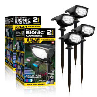 Bell + Howell Black Solar Powered Integrated LED Pathway Light Pack