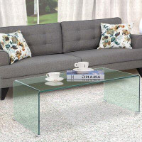 Ivy Bronx Premont Glass Sled Coffee Table