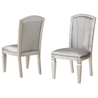 House of Hampton Side Chair in Silver