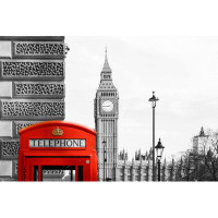 Ebern Designs Aytekin London Telephone Booth by Ijansa - Print