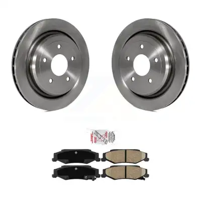 Rear Disc Brake Rotors And Ceramic Pads Kit For Chevrolet Corvette Cadillac XLR K8A-100521