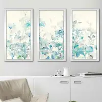 Made in Canada - Charlton Home 'Translucent Garden Blue' Multi-Piece Image Acrylic Painting Print
