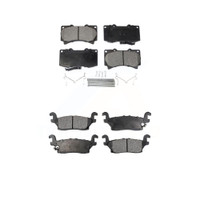 Front and Rear Brake Pads Kit by TEC KTC-100074