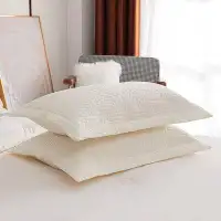 Winston Porter 3_Kindred Home 2-Piece Embroidered Floral Pillow Shams, Decorative Microfiber Pillow Shams Set Standard E
