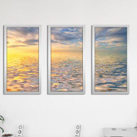 Dovecove "Ripples" - 3 Piece Picture Frame Photograph Print Set on Plastic