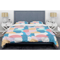 Made in Canada - East Urban Home Retro Geometrical Abstract II Mid-Century Duvet Cover Set