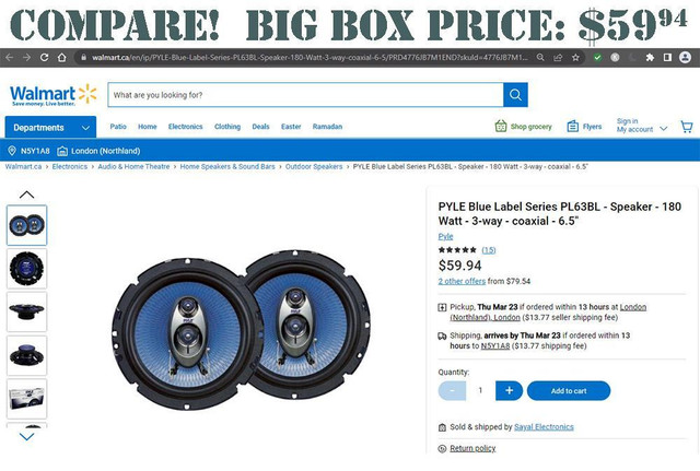 Pyle® PL63BL 6.5 inch Speakers in Speakers - Image 3