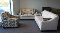 Canadian made 3 pieces sofa set for only $1699.  Many colours available to pick and custom make it
