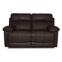 Palliser Furniture Finley 67" Leather Match Pillow Top Arm Reclining Loveseat