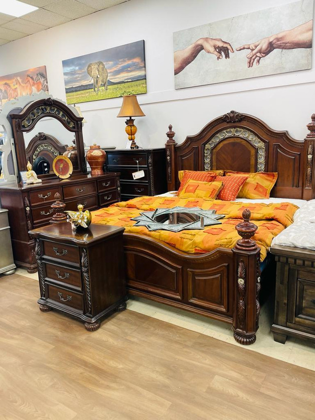 Luxury Solidwood Bedroom Set! Huge Furniture Store Sale!! in Beds & Mattresses in Ontario - Image 4