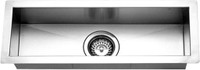 1/2 PRICE SALE Houzer CTB-2385 Contempo Zero Radius Undermount Stainless Steel Trough Bar or Prep Sink, 21-by-6-1/2-Inch