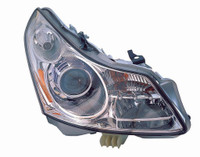 Head Lamp Passenger Side Infiniti G35 Sedan 2007-2008 Without Tech Capa , In2503137C