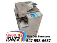 Canon IRA 4045 Monochrome Multifunction Laser Printer, Copier, Scanner With Finisher, Stapler, 4 Paper Trays, LCD, 11x17