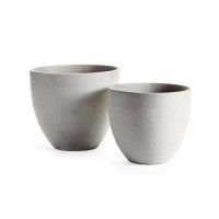 Hokku Designs Nashoba 2-Piece Fibreglass Pot Planter Set