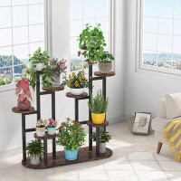17 Stories Markiya Multi-Tiered 11 Potted Plant Stand Flower Shelf Rack Indoor
