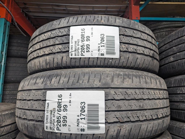 P205/60R16  205/60/16  BRIDGESTONE ECOPIA EP422 ( all season summer tires ) TAG # 17063 in Tires & Rims in Ottawa
