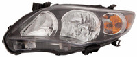 Head Lamp Driver Side Toyota Corolla Sedan 2011-2013 Us Built Black Bezel S/Srx , TO2502204V