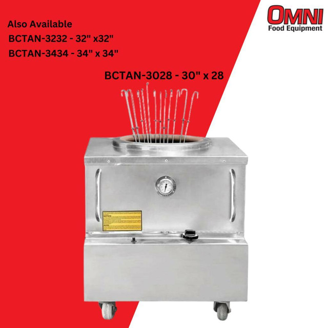 BRAND NEW TANDOOR--Baba Clay Natural Gas Stainless Steel Square Drum Tandoor Oven - 48,000 BTU -Open Ad For More Details in Other Business & Industrial