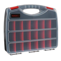 Stalwart Portable Storage Case- 23 Compartments - Removable Dividers for Hardware, Screws, Bolts by Stalwart