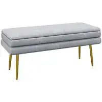 Mercer41 End of Bed Bench, Upholstered Bedroom Bench with Storage