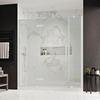 Ove Decors Endless Tampa 72.01" W x 35.98" D x 72.01" H Frameless Rectangle Shower Kit with Fixed Panel and Base Include