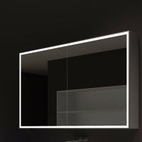 Orren Ellis Kristian 48" x 28" Surface Mount Framed Medicine Cabinet with LED Lighting