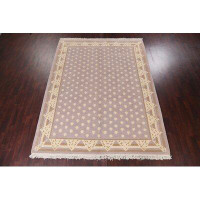 Isabelline Vegetable Dye Nepalese Wool Area Rug Hand-Knotted 9X12