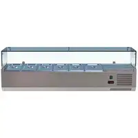 60 CHEF Refrigerated Countertop Topping Rail | Restaurant Equipment | Cafe/Sandwich/Pizzeria Shops