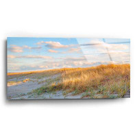 Highland Dunes Highland Dunes 'Grassy Dunes Panorama' By Brooke T. Ryan, Acrylic Glass Wall Art