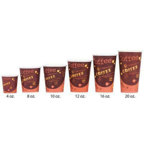 4 oz. Poly Paper Hot Cup with Coffee Design - 1000 / Case *RESTAURANT EQUIPMENT PARTS SMALLWARES HOODS AND MORE* in Other Business & Industrial in City of Toronto - Image 2