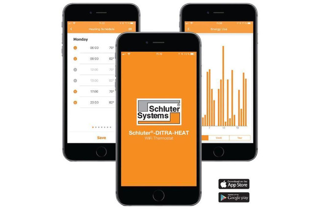 Schluter®-DITRA-HEAT-E-WiFi ( DHERT104/BW ) Programmable Wi-Fi thermostat for the DITRA-HEAT system in Floors & Walls - Image 4