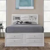 Wildon Home® Amonte White Queen Storage Bed