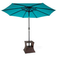 Rosecliff Heights Lininger Square PE Rattan Umbrella Stand