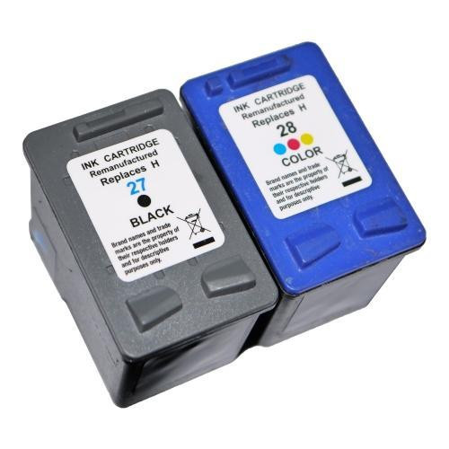 PREMIUMink for - HP 27 Black and HP 28 Tri-Color Remanufactured Ink Cartridge Combo Pack - 2 Cartridges in Printers, Scanners & Fax
