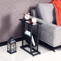 Latitude Run® Small Sofa Table Narrow End Table With Metal Frame For Living Room Bedroom Small Spaces