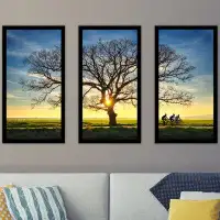Made in Canada - Picture Perfect International "Lonely tree in a field 2" - Photograph Print Multi-Piece Image on Plasti